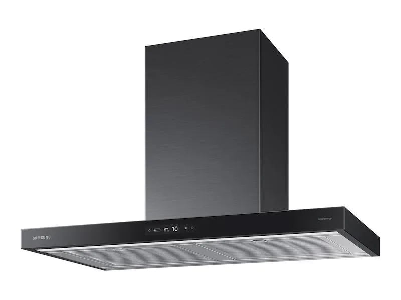 Samsung NK36CB700W33 36 Bespoke Smart Wall Mount Hood With Lcd Display In Clean Deep Charcoal