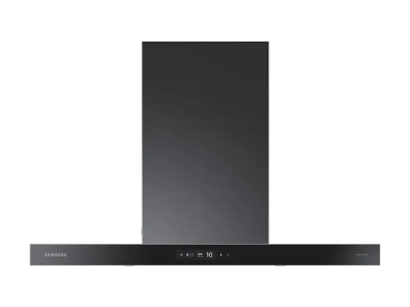 Samsung NK36CB700W33 36 Bespoke Smart Wall Mount Hood With Lcd Display In Clean Deep Charcoal