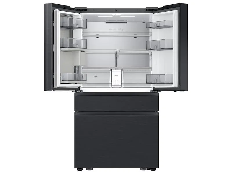 Samsung RF90F29AECE Bespoke 29 Cu. Ft. 4-Door French Door Refrigerator With Ai Family Hub&#8482;  & Ai Vision Inside&#8482; In Charcoal Glass And Black/Charcoal