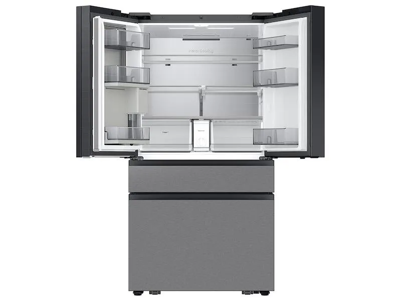 Samsung RF90F29AECR Bespoke 29 Cu. Ft. 4-Door French Door Refrigerator With Ai Family Hub&#8482;  & Ai Vision Inside&#8482; In Charcoal Glass And Stainless Steel