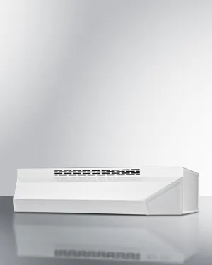 Summit ADAH1618W 18 Under Cabinet Convertible Range Hood. Ada Compliant