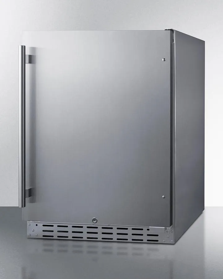 Summit AL55OSCSS 24 Built-In Outdoor Refrigerator. Ada Compliant