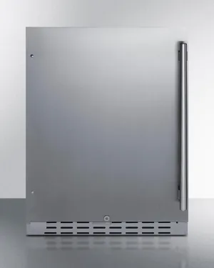 Summit AL55OSCSSLHD 24 Built-In Outdoor Refrigerator. Ada Compliant
