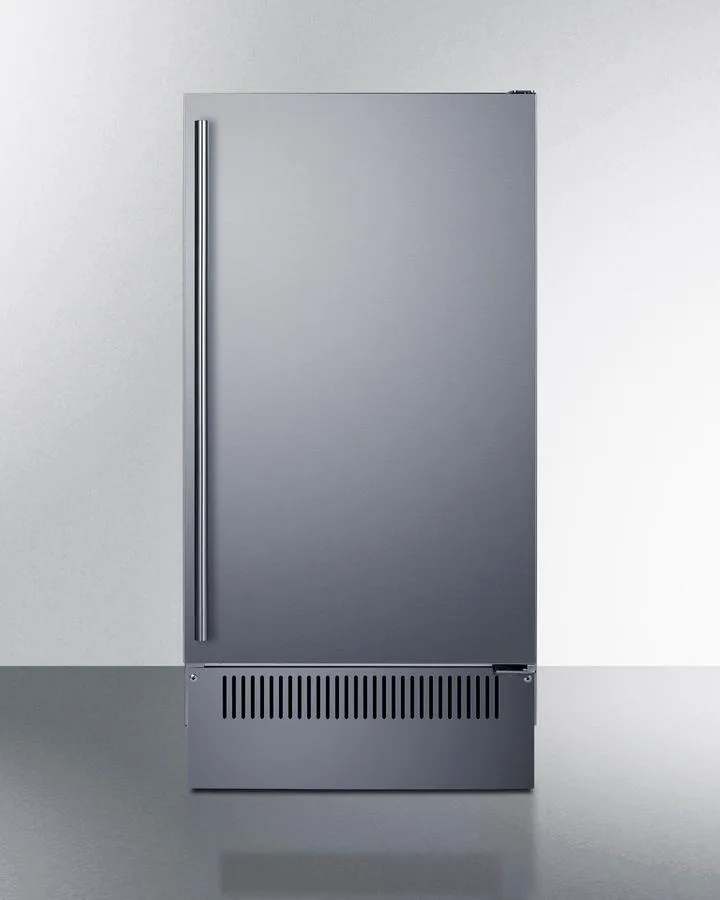 Summit BIM182OS 18 Wide Outdoor Clear Icemaker