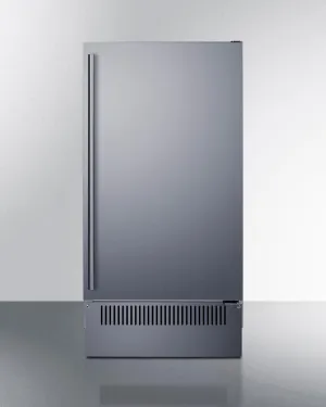 Summit BIM182OS 18 Wide Outdoor Clear Icemaker