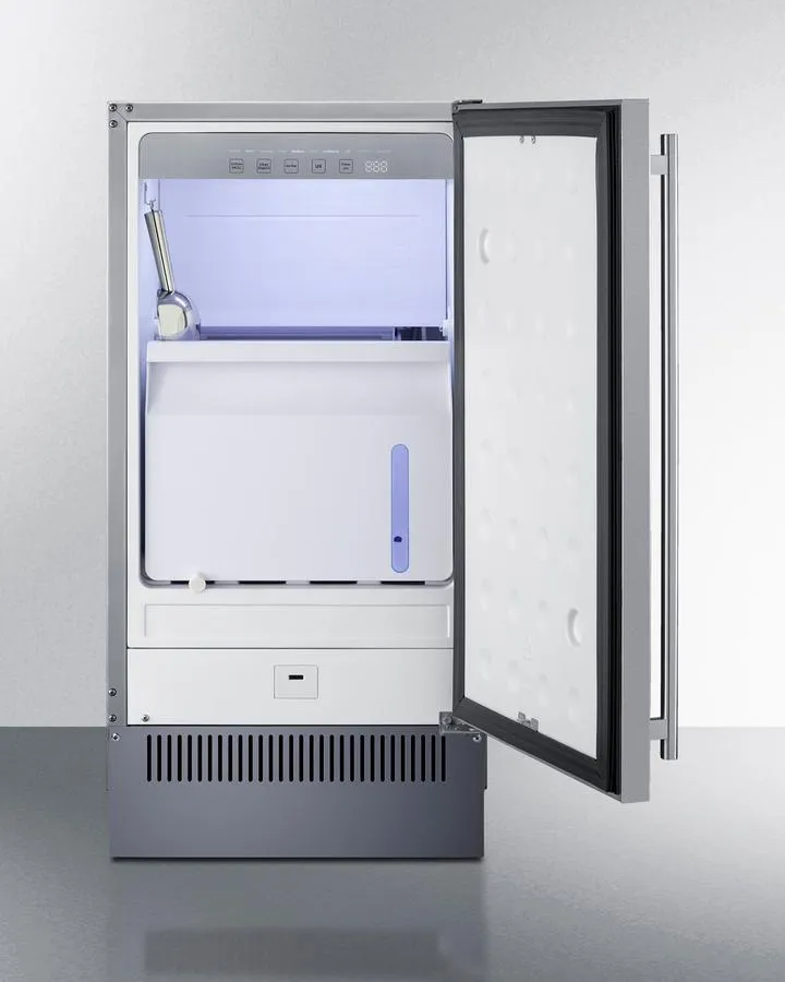 Summit BIM182OS 18 Wide Outdoor Clear Icemaker