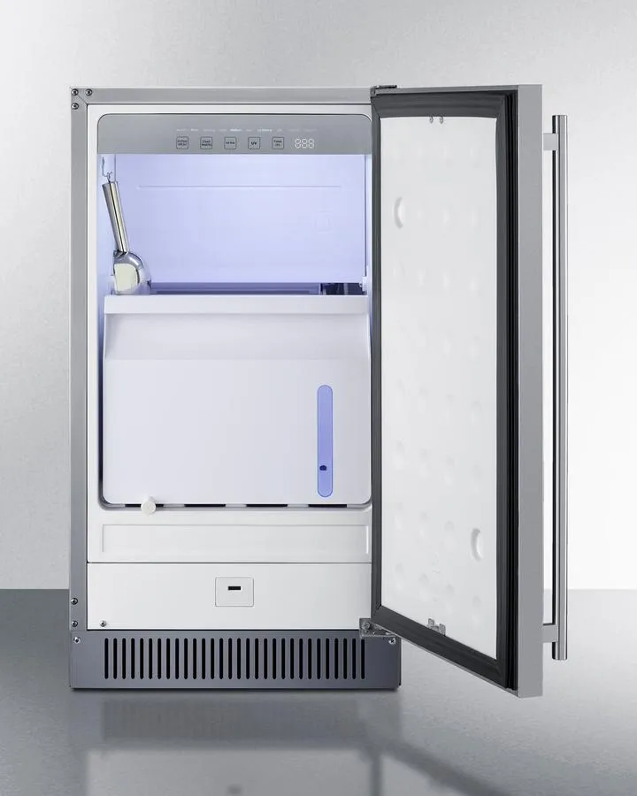 Summit BIM182OSADA 18 Wide Outdoor Clear Icemaker. Ada Compliant