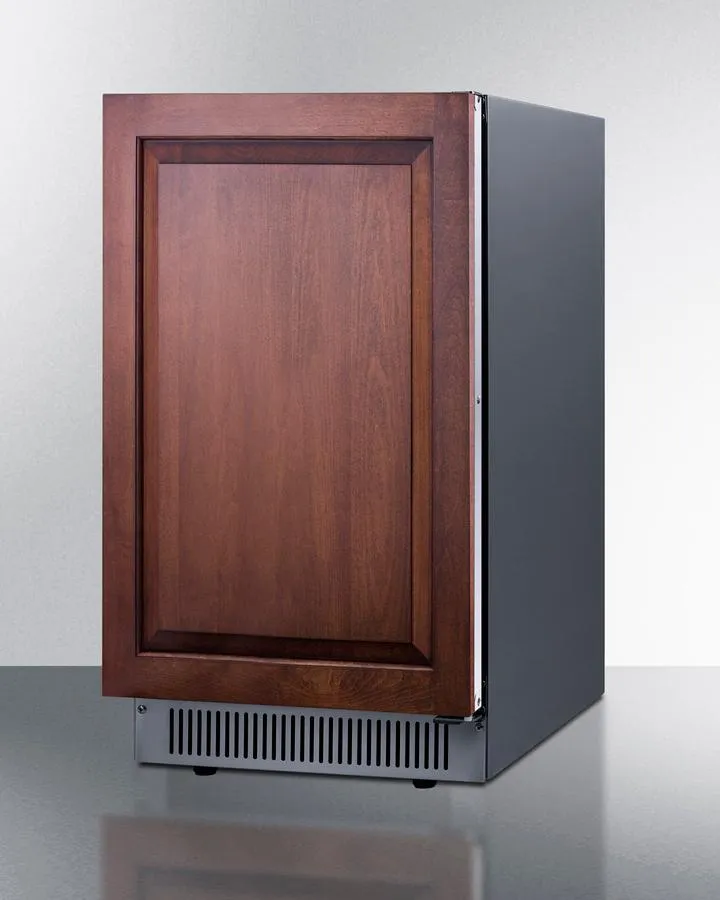 Summit BIM182OSADAIF 18 Wide Clear Outdoor Icemaker. Ada Compliant (Panel Not Included)