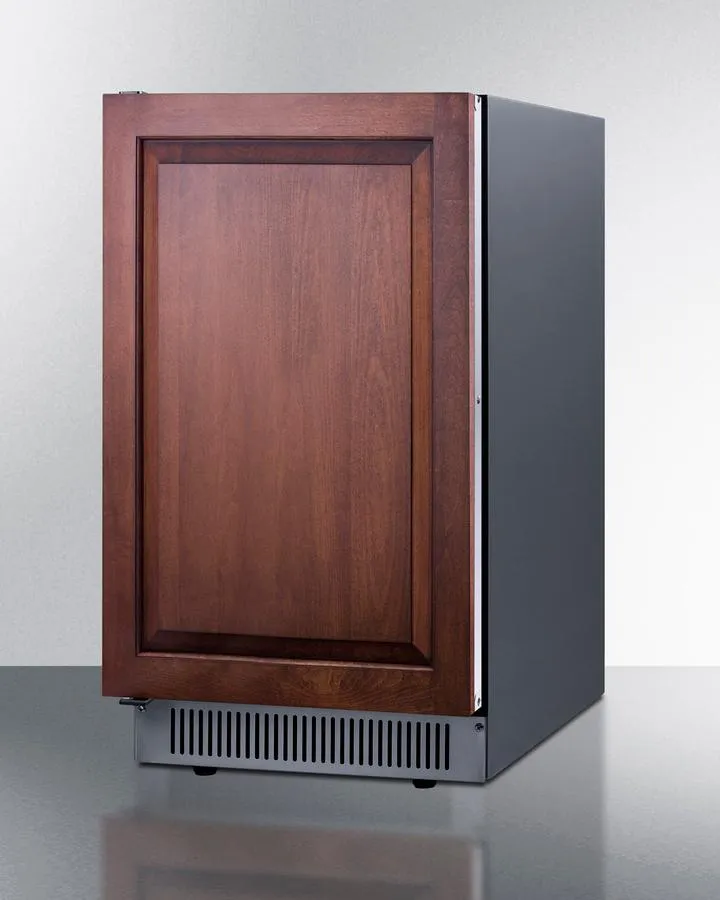 Summit BIM182OSADAIFLHD 18 Wide Clear Outdoor Icemaker. Ada Compliant (Panel Not Included)