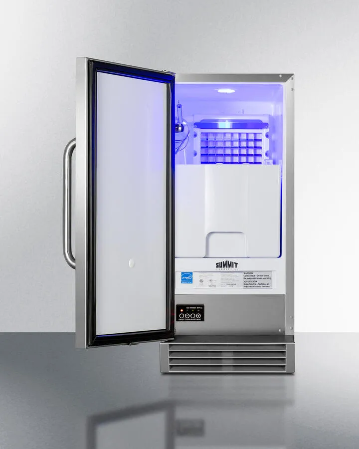 Summit BIM47OSADA Built-In Outdoor 50 Lb. Clear Icemaker. Ada Compliant