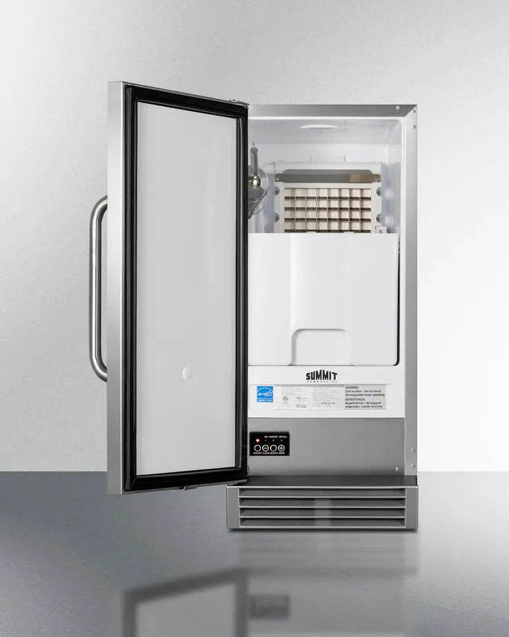 Summit BIM47OSADA Built-In Outdoor 50 Lb. Clear Icemaker. Ada Compliant