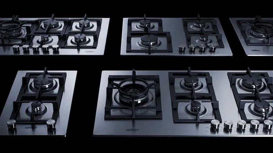 Summit GCJ2SSLPTK15 15 Wide 2-Burner Propane Gas Cooktop In Stainless Steel