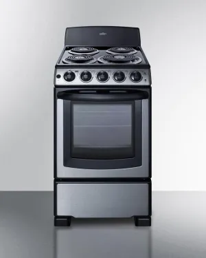 Summit PROEL20SS 20 Wide Electric Coil Range