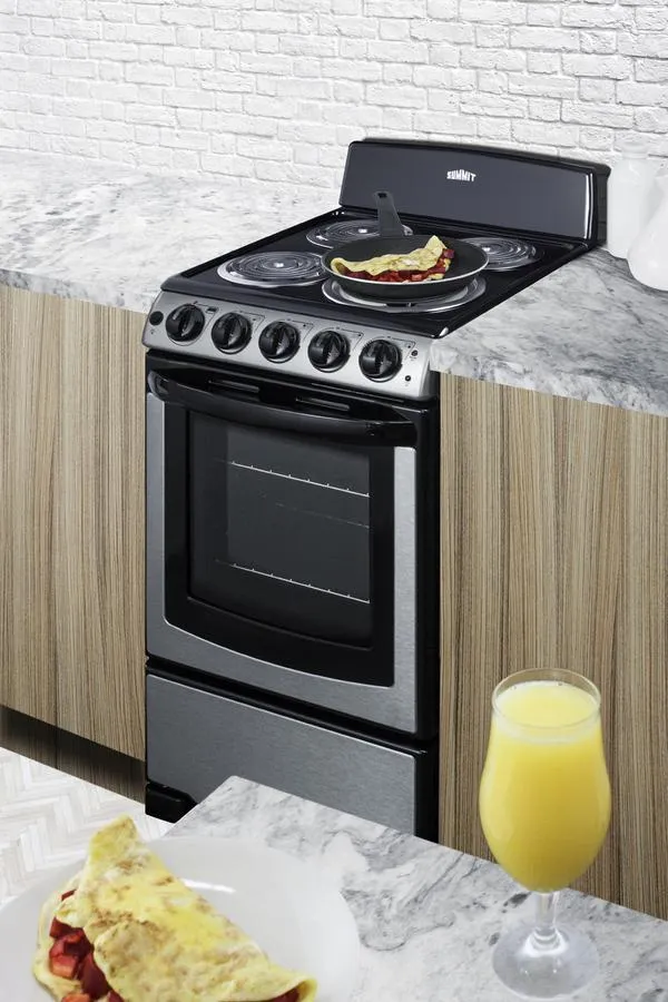 Summit PROEL20SS 20 Wide Electric Coil Range