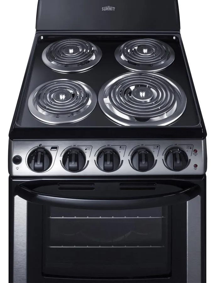 Summit PROEL20SS 20 Wide Electric Coil Range