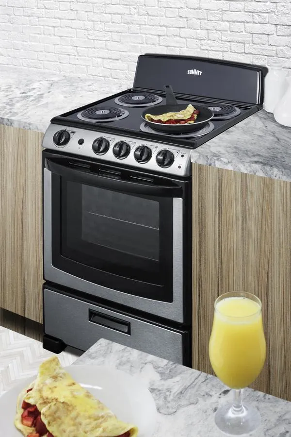 Summit PROEL24SS 24 Wide Electric Coil Range