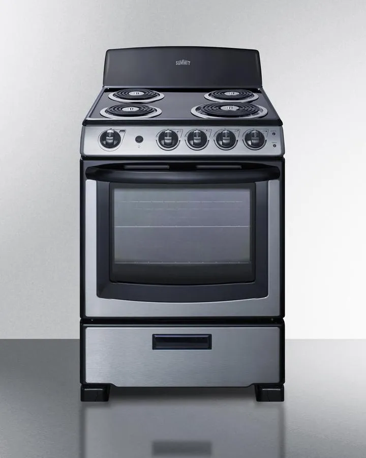 Summit PROEL24SS 24 Wide Electric Coil Range
