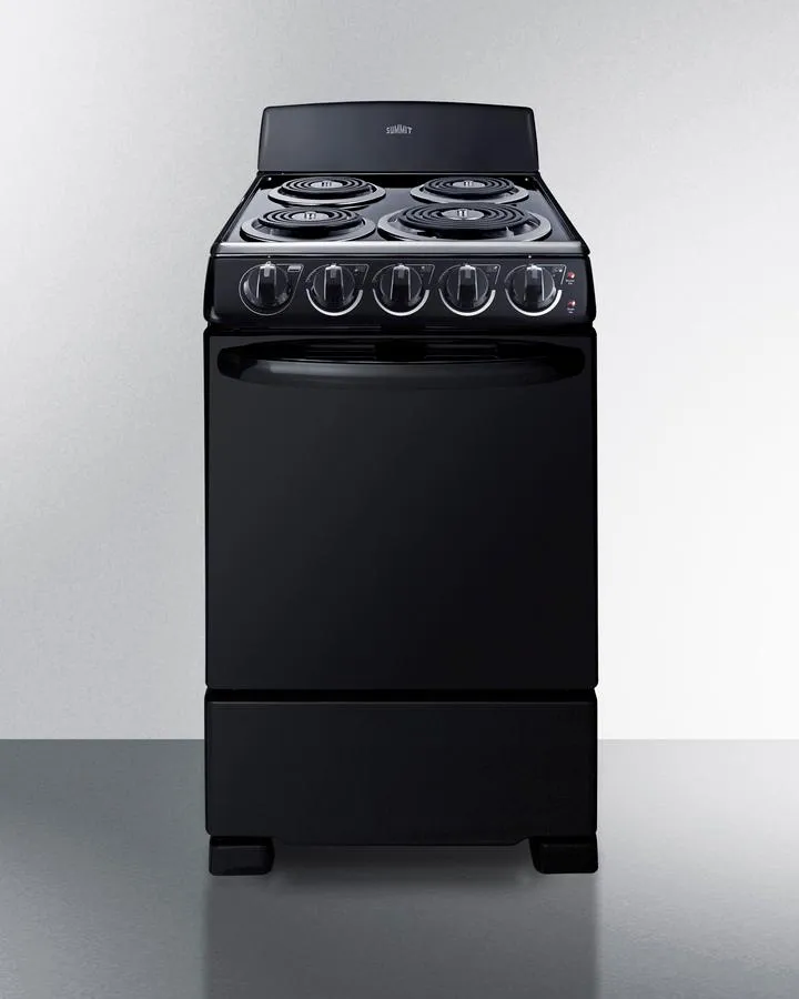 Summit RE2031B 20 Wide Electric Coil Range