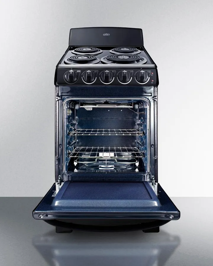 Summit RE2031B 20 Wide Electric Coil Range