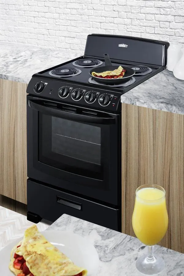 Summit RE2413B 24 Wide Electric Coil Range