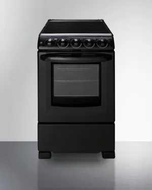 Summit REX2051BRT 20 Wide Electric Smooth-Top Range