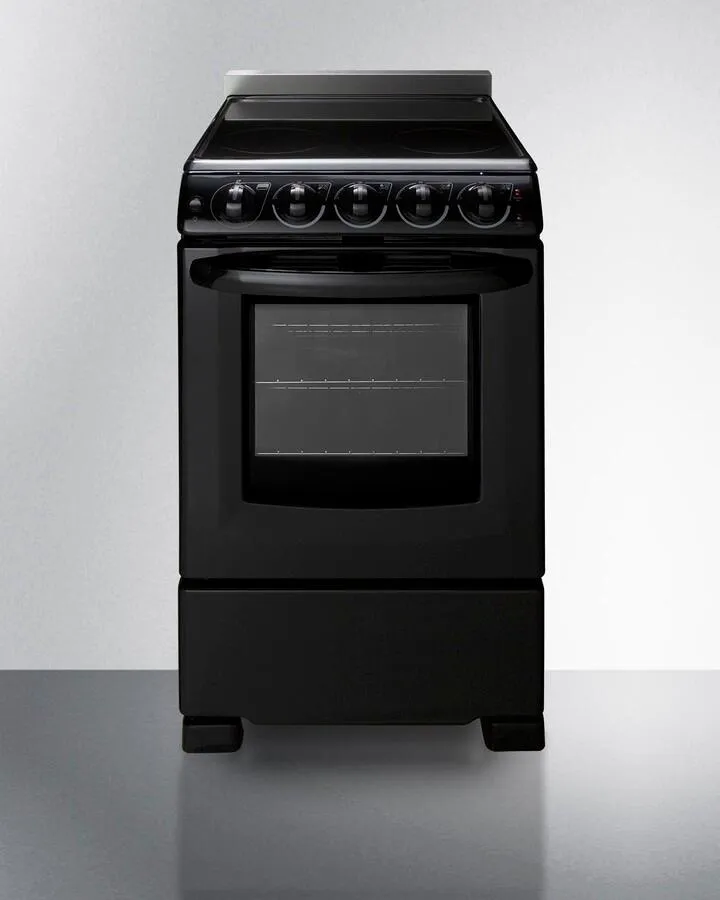 Summit REX2051BRT 20 Wide Electric Smooth-Top Range