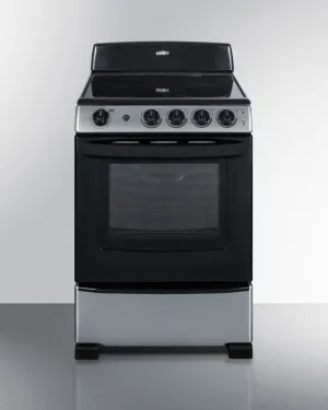 Summit REX2451SS 24 Wide Electric Smooth-Top Range