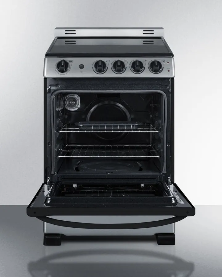 Summit REX2451SSRT3 24 Wide Electric Smooth-Top Range