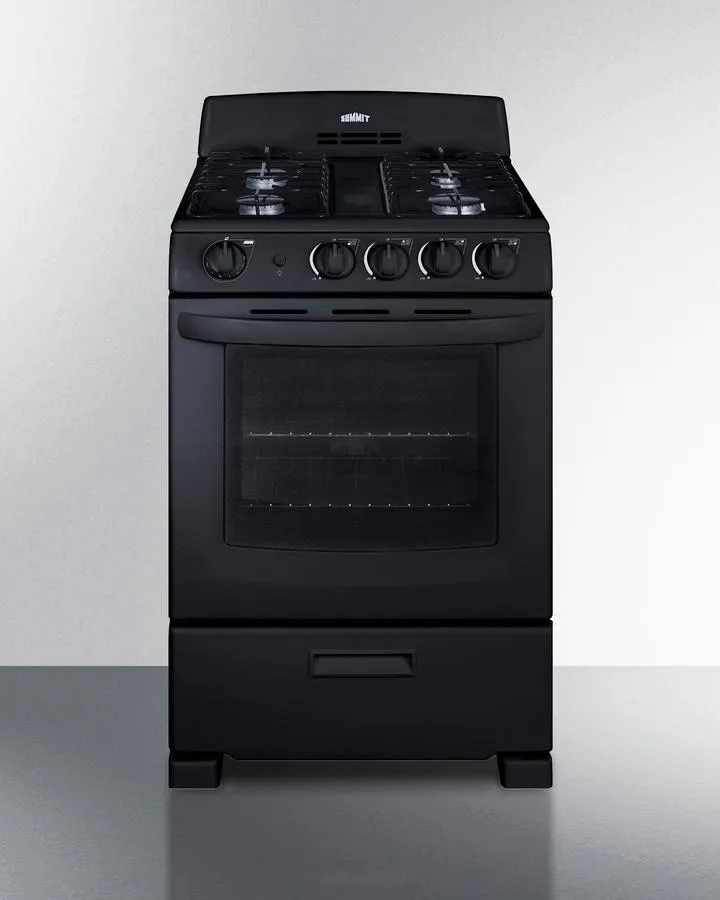 Summit RG2402B 24 Wide Gas Range