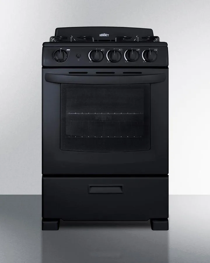Summit RG2402B 24 Wide Gas Range