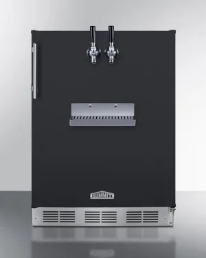 Summit SBC58BFRTPADA 24 Wide Front Tap Built-In Beer Kegerator. Ada-Compliant