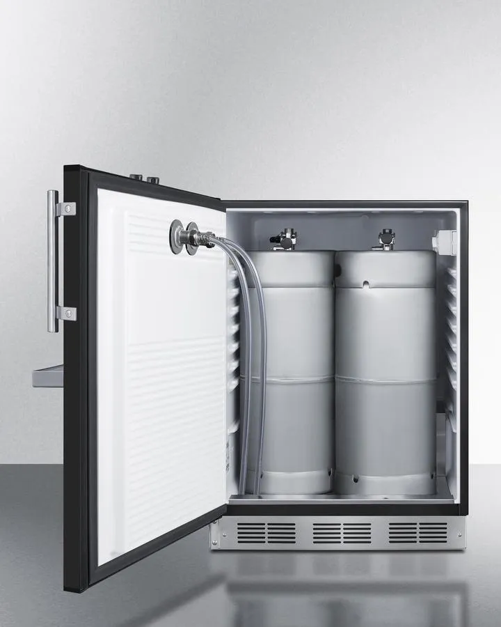 Summit SBC58BFRTPADALHD 24 Wide Front Tap Built-In Beer Kegerator. Ada-Compliant