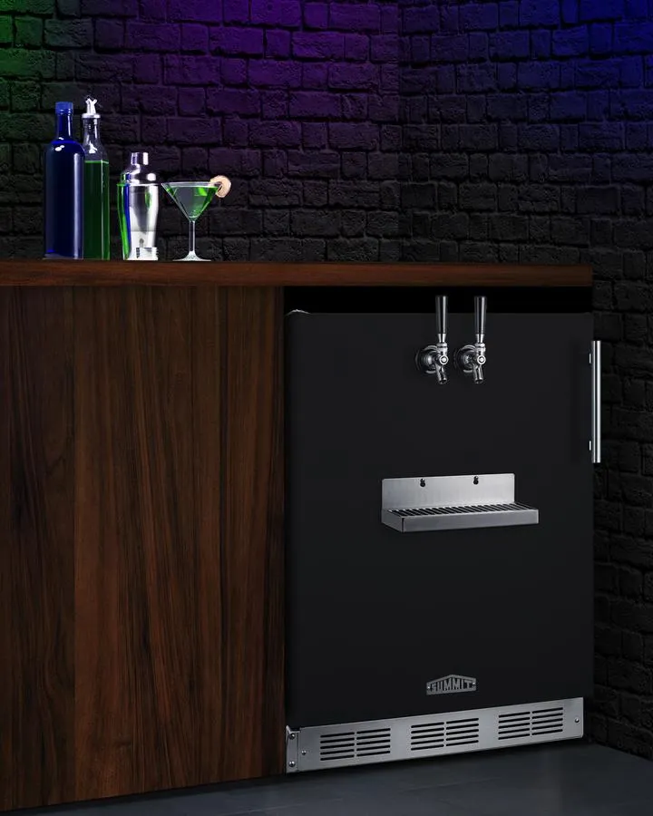 Summit SBC58BFRTPADALHD 24 Wide Front Tap Built-In Beer Kegerator. Ada-Compliant