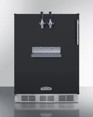 Summit SBC58BFRTPADALHD 24 Wide Front Tap Built-In Beer Kegerator. Ada-Compliant