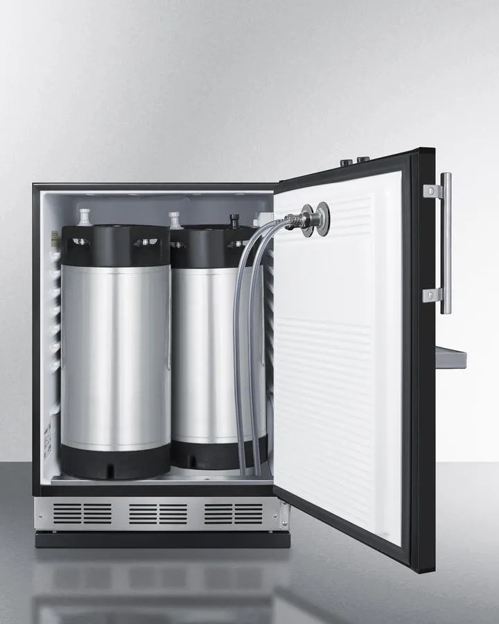 Summit SBC58BFRTPCF 24 Wide Front Tap Built-In Cold Brew Coffee Kegerator