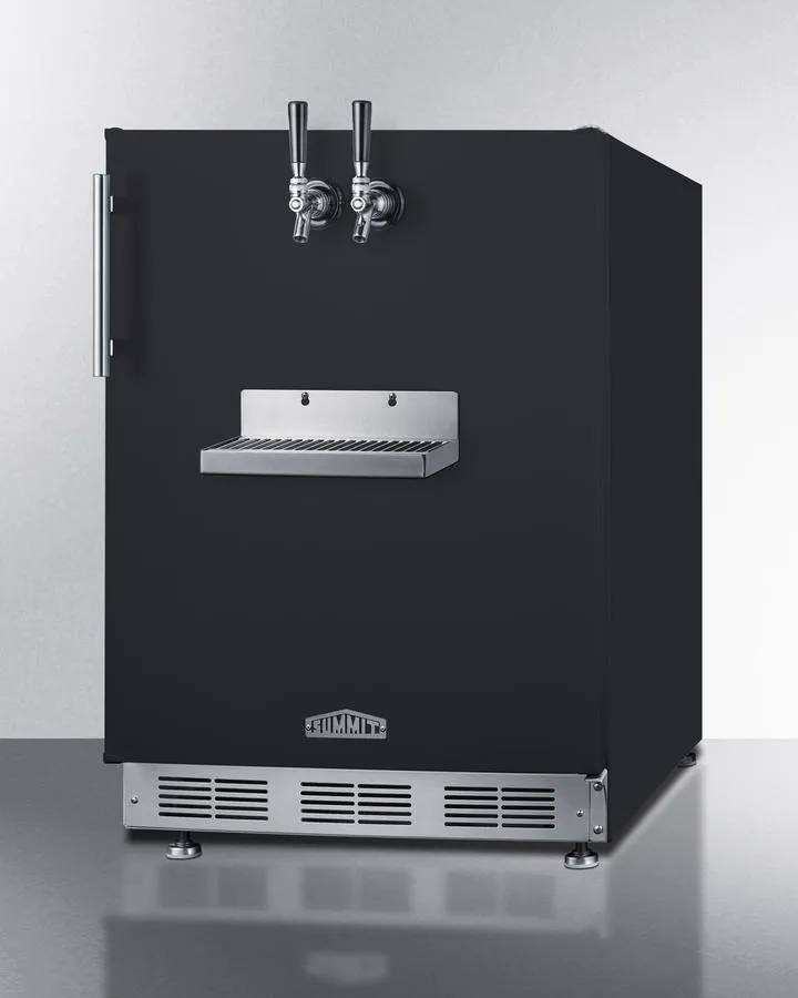 Summit SBC58BFRTPCF 24 Wide Front Tap Built-In Cold Brew Coffee Kegerator