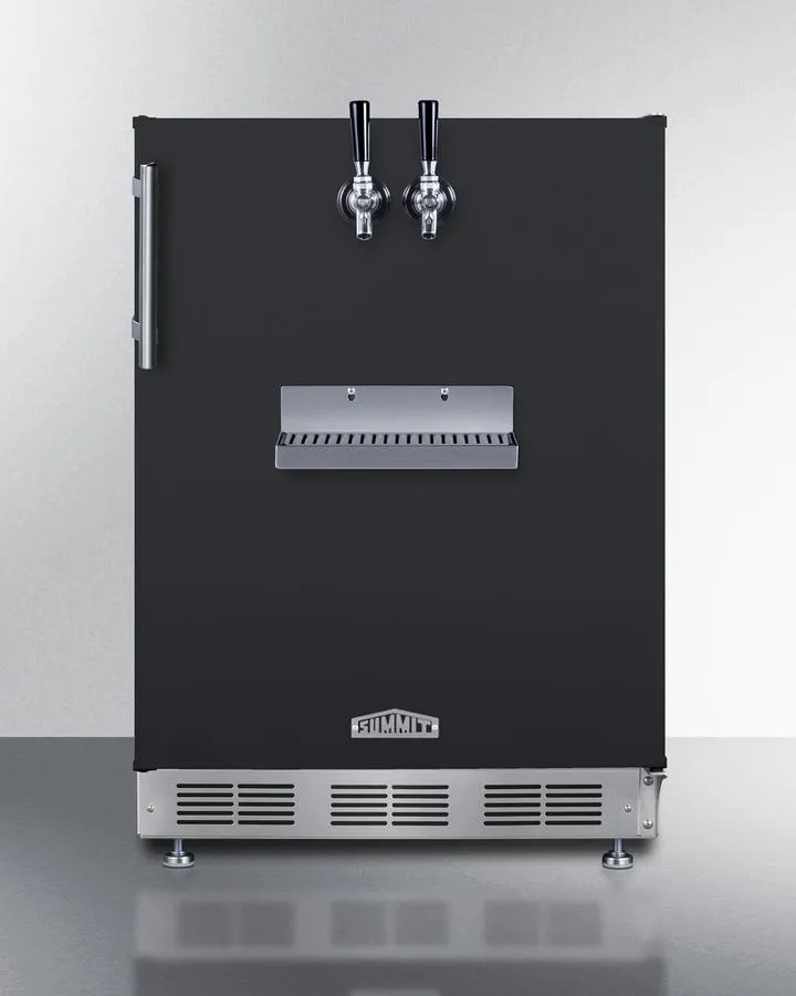 Summit SBC58BFRTPCF 24 Wide Front Tap Built-In Cold Brew Coffee Kegerator