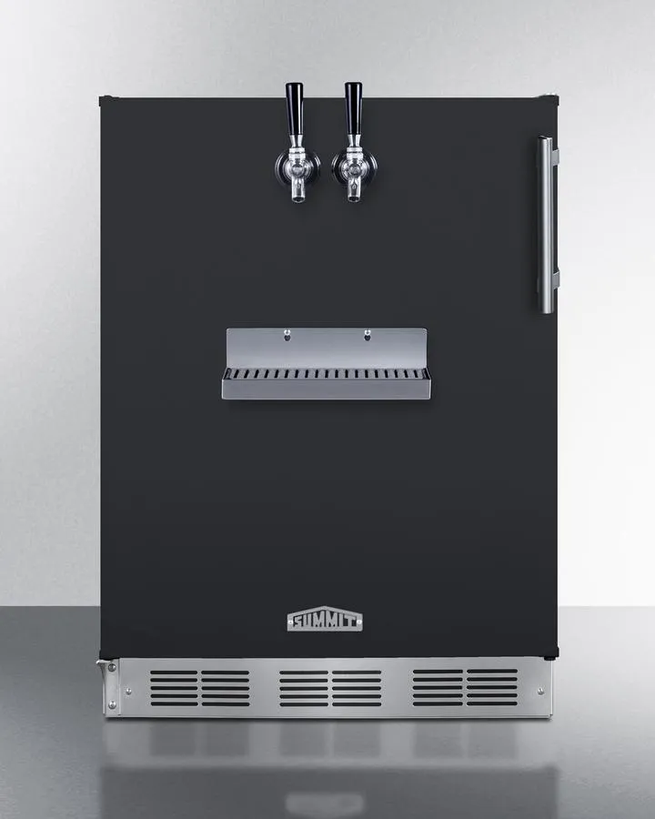 Summit SBC58BFRTPCFADALHD 24 Wide Front Tap Built-In Cold Brew Coffee Kegerator. Ada-Compliant