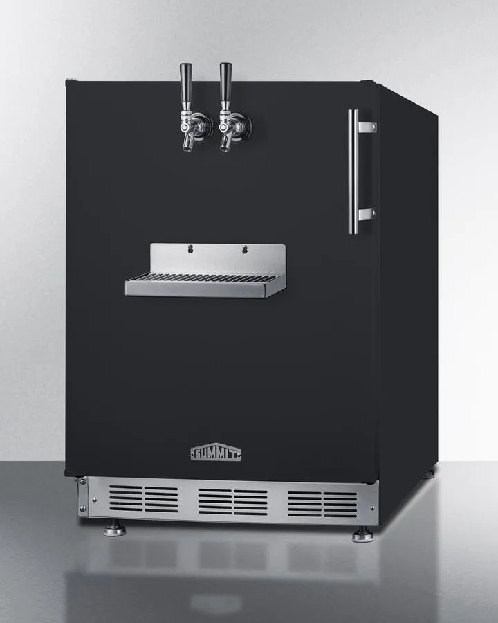 Summit SBC58BFRTPCFLHD 24 Wide Front Tap Built-In Cold Brew Coffee Kegerator