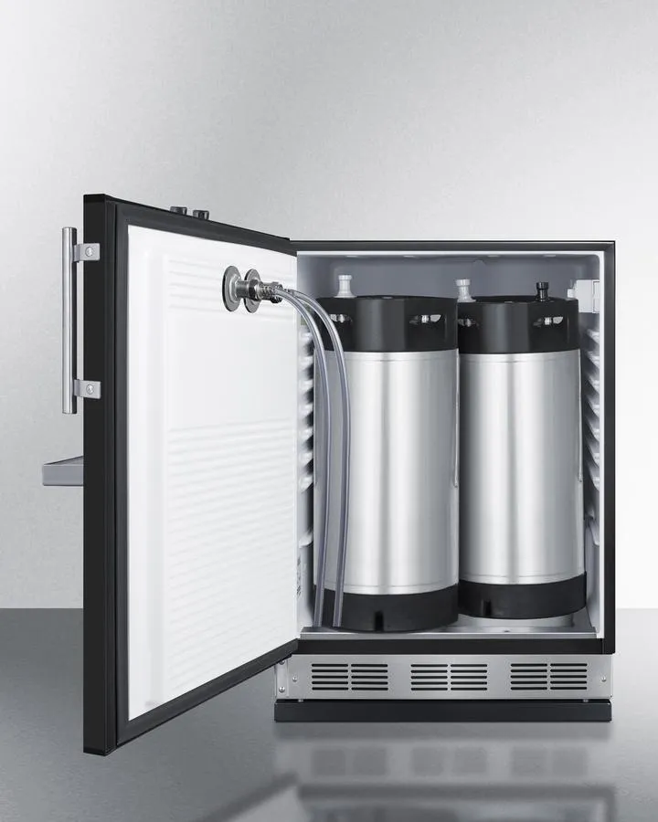 Summit SBC58BFRTPCFLHD 24 Wide Front Tap Built-In Cold Brew Coffee Kegerator