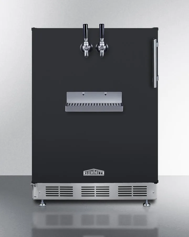 Summit SBC58BFRTPLHD 24 Wide Front Tap Built-In Beer Kegerator