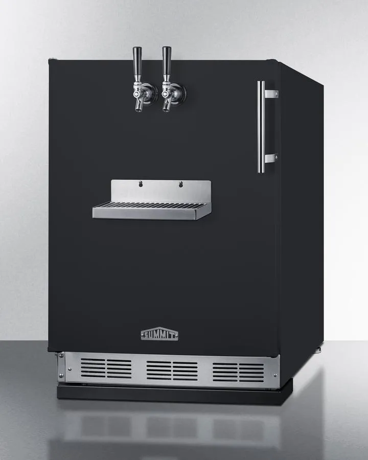 Summit SBC58BFRTPLHD 24 Wide Front Tap Built-In Beer Kegerator