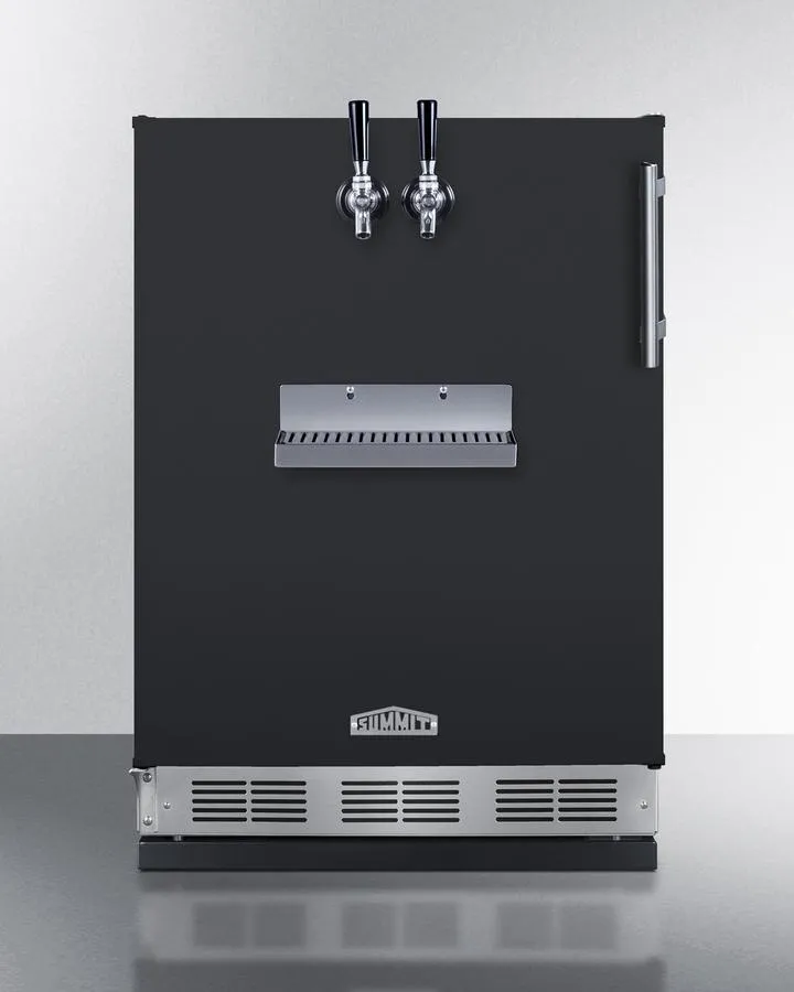 Summit SBC58BFRTPLHD 24 Wide Front Tap Built-In Beer Kegerator