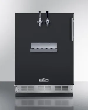 Summit SBC58BFRTPLHD 24 Wide Front Tap Built-In Beer Kegerator