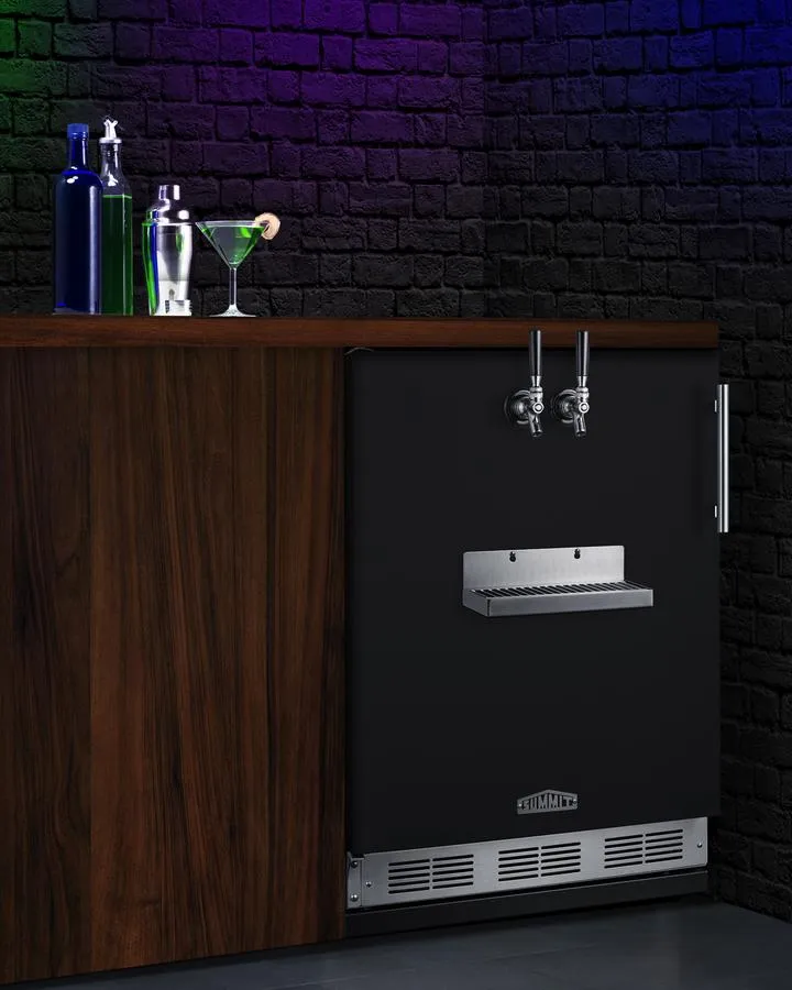 Summit SBC58BFRTPLHD 24 Wide Front Tap Built-In Beer Kegerator