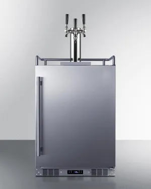 Summit SBC683OSTRIPLE 24 Wide Built-In Outdoor Beer Kegerator