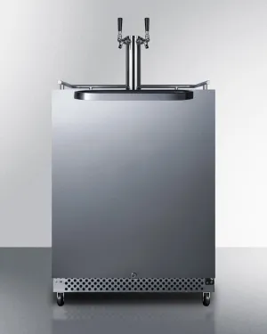 Summit SBC696OSWKDTWIN 24 Wide Built-In Outdoor Wine Kegerator