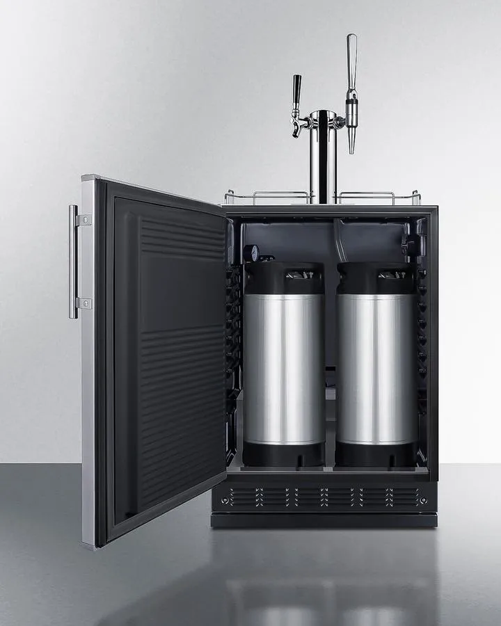 Summit SBC7BRSCM2LHD 24 Wide Cold Brew/Nitro Coffee Kegerator