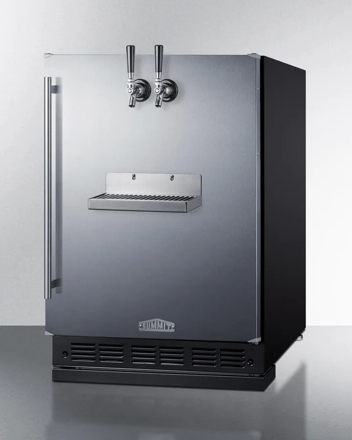 Summit SBC7BRSFRTP 24 Wide Front Tap Built-In Beer Kegerator