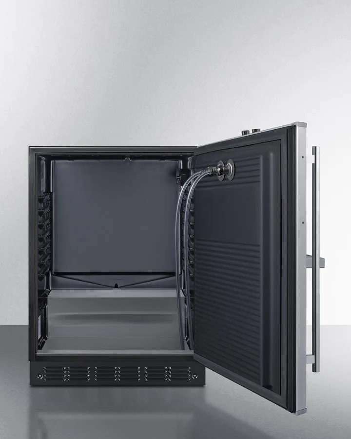 Summit SBC7BRSFRTPCFADA 24 Wide Front Tap Built-In Cold Brew Coffee Kegerator. Ada-Compliant